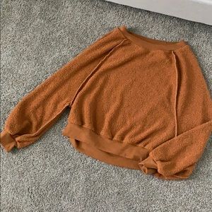 Off the shoulder sweatshirt